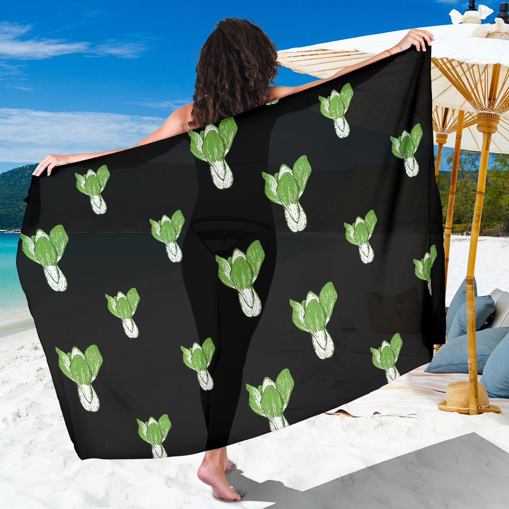 Kale Pattern Print Design 02 Sarong Pareo Wrap