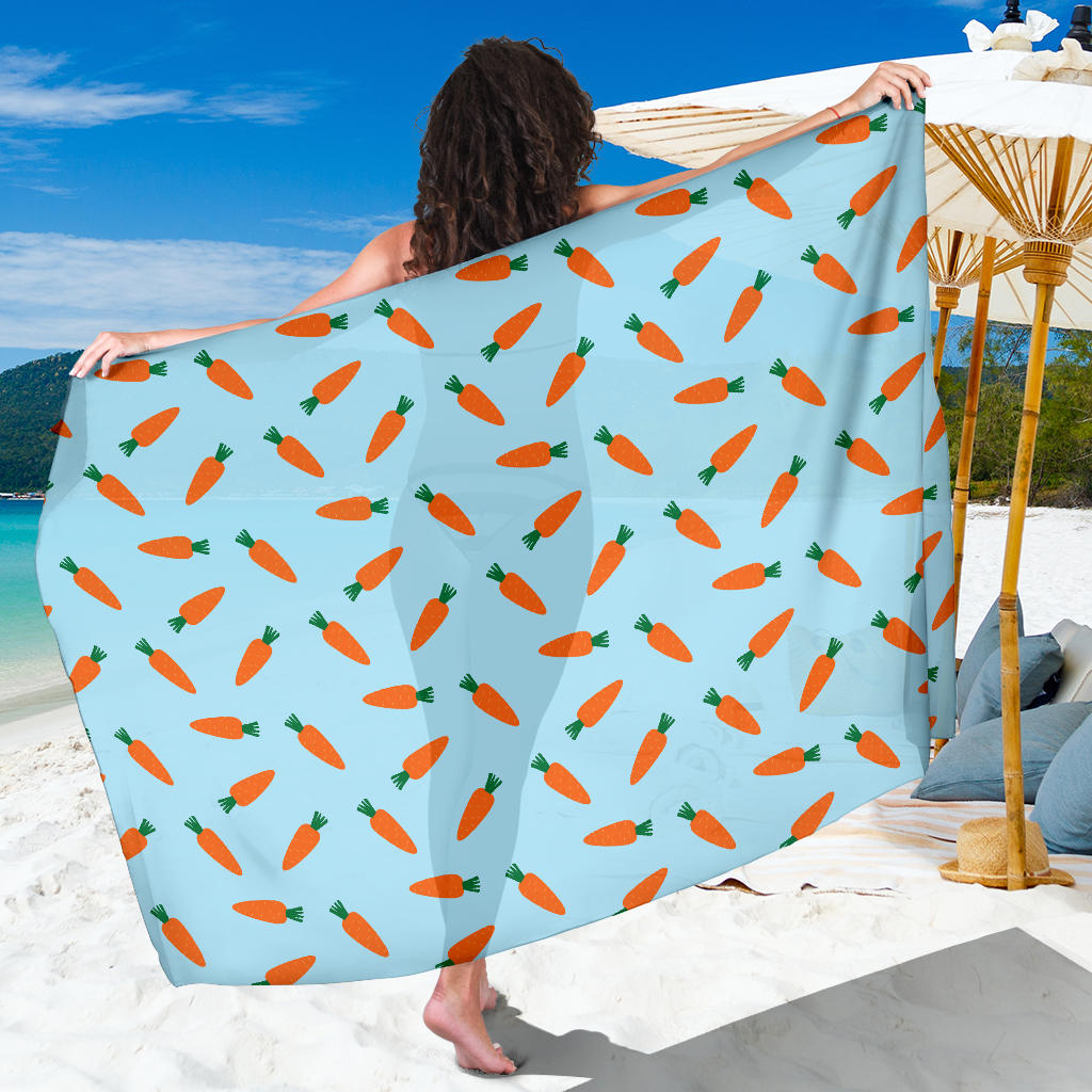 Carrot Pattern Print Design 03 Sarong Pareo Wrap
