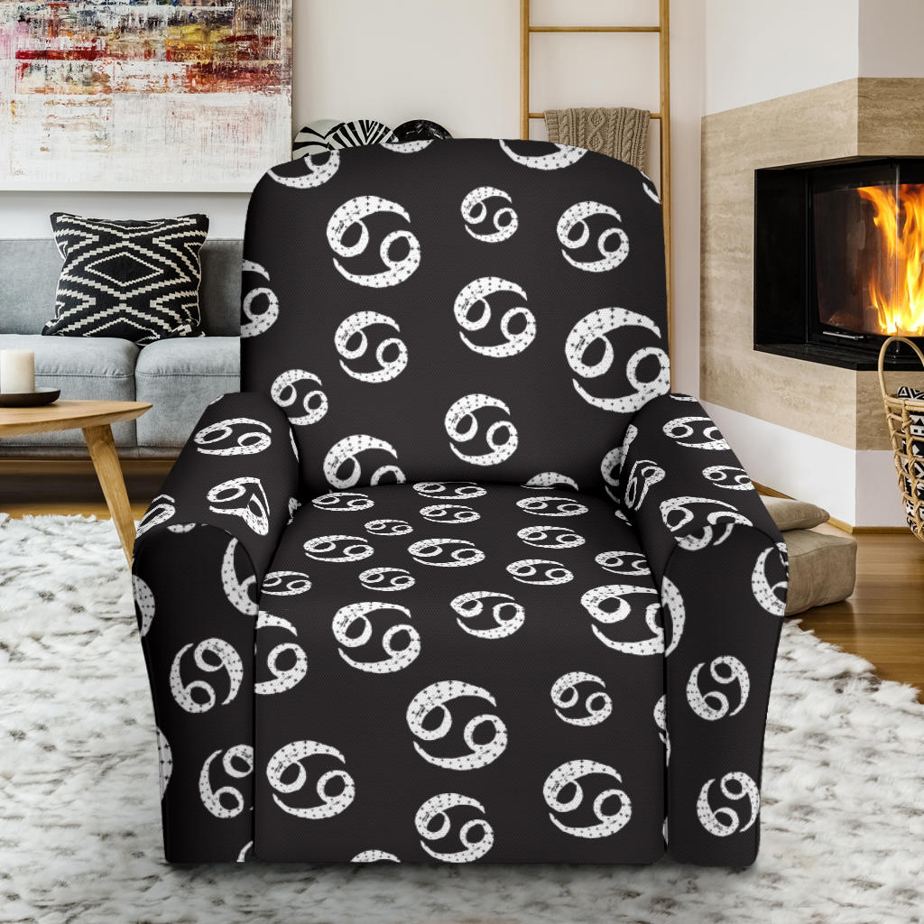 Cancer Zodiac Pattern Print Design 02 Recliner Slipcover with Pocket