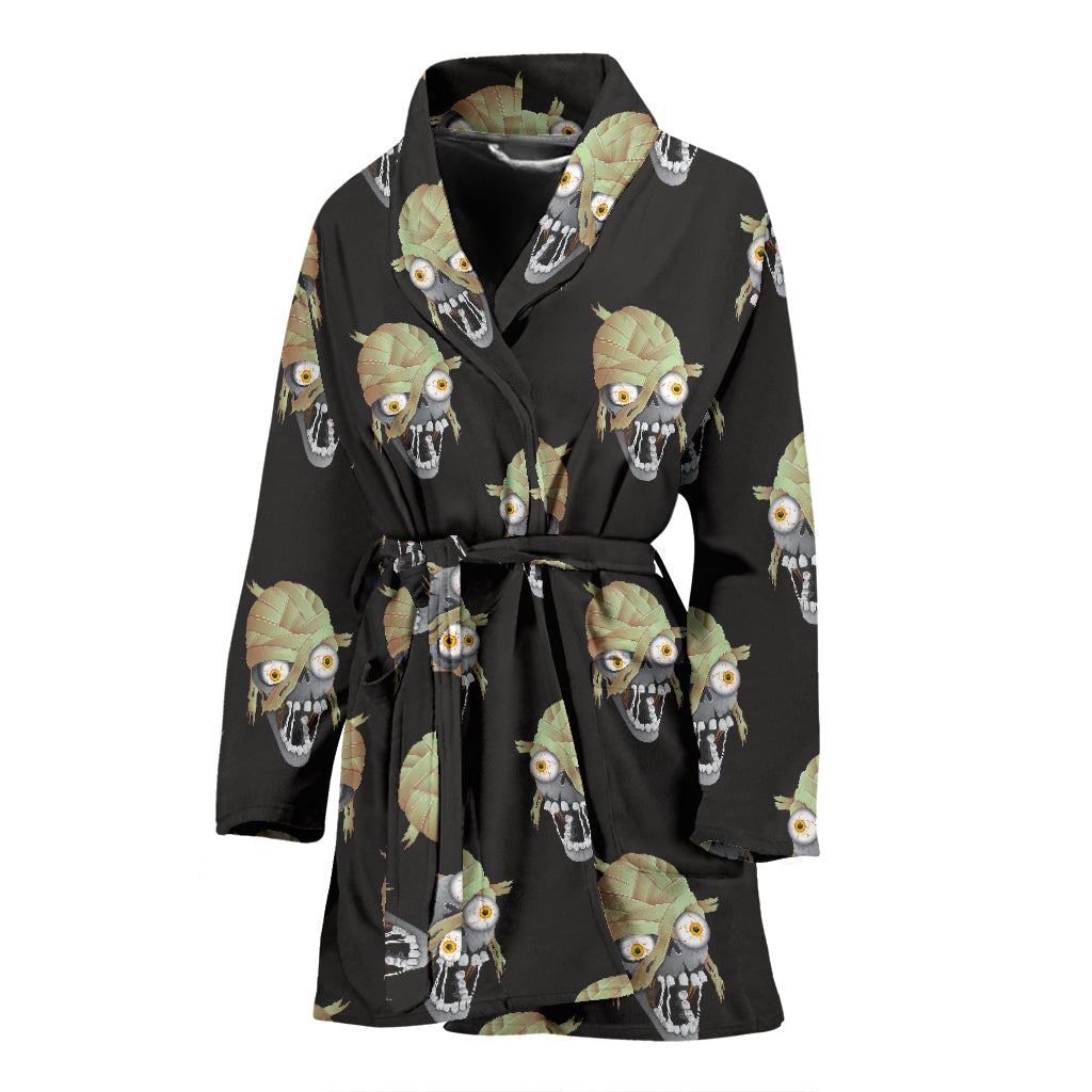 Mummy Print Design LKS304 Women Bathrobe
