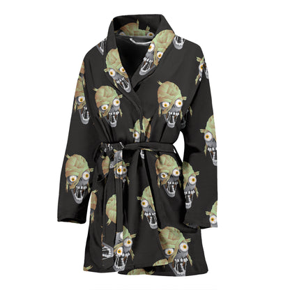 Mummy Print Design LKS304 Women Bathrobe