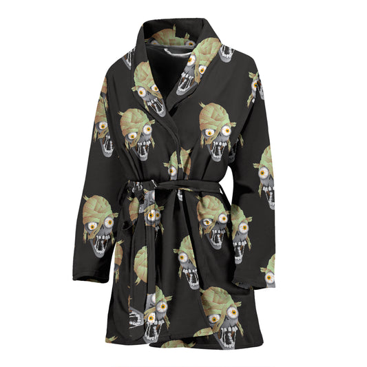 Mummy Print Design LKS304 Women Bathrobe
