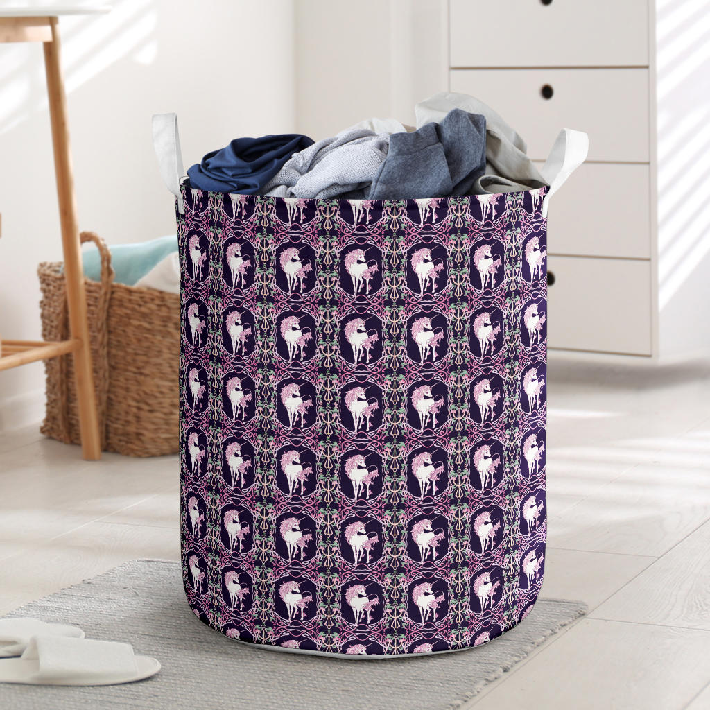 Unicorn Fantastic Flower Laundry Basket