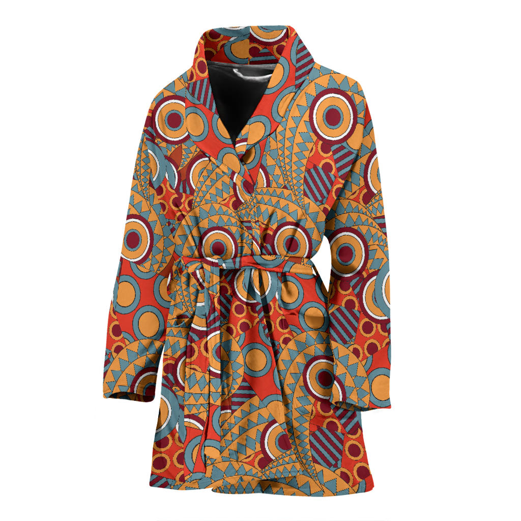 African Pattern Print Design 06 Women Bathrobe