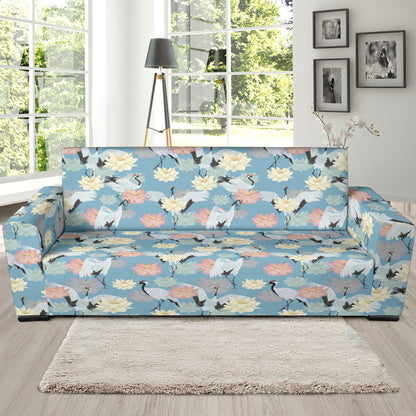 Water Lily Print Design LKS304 Sofa Slipcover