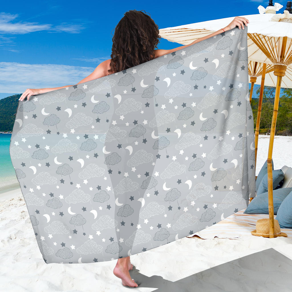 Cloud Pattern Print Design 04 Sarong Pareo Wrap