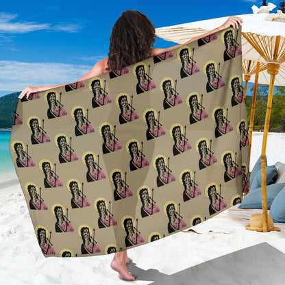 Christian Pattern Print Design 04 Sarong Pareo Wrap