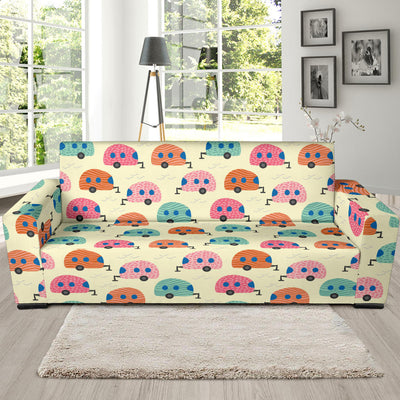 Camper Pattern Print Design 06 Sofa Slipcover