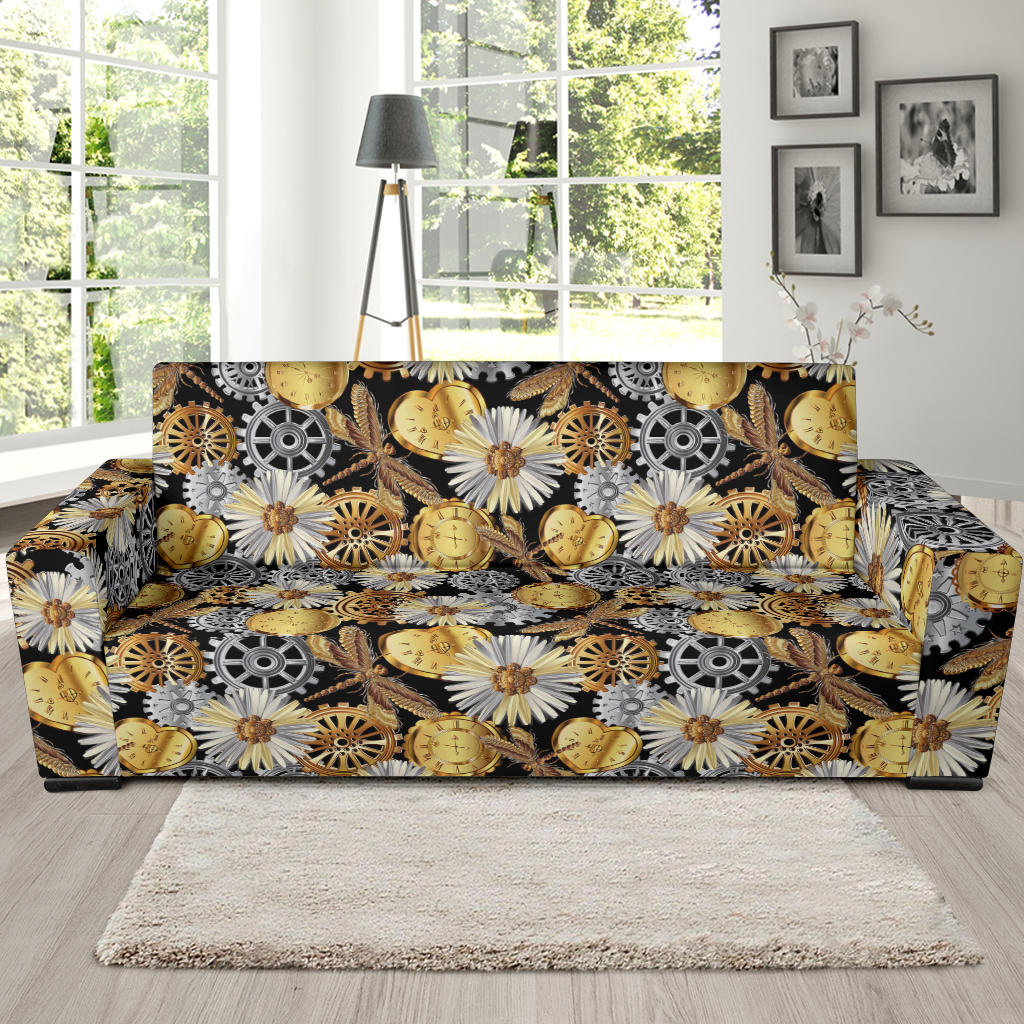 Steampunk Dragonfly Print Design LKS302 Sofa Slipcover