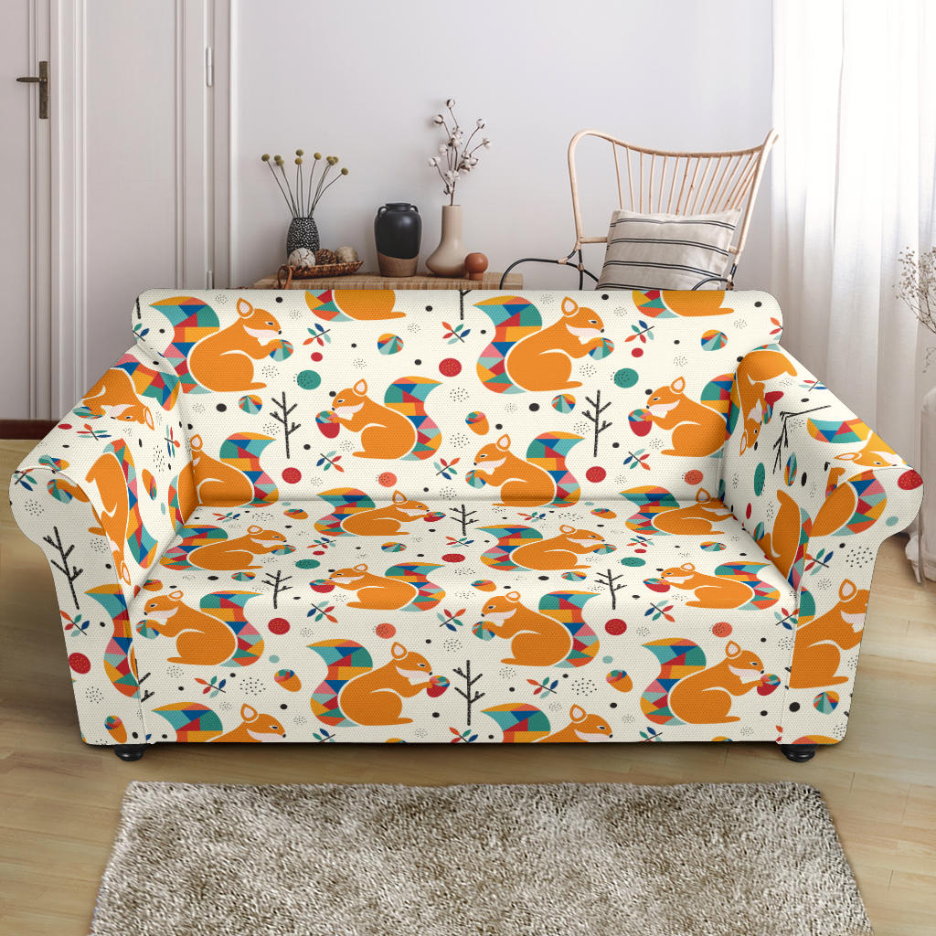 Squirrel Print Design LKS304 Loveseat Couch Slipcover