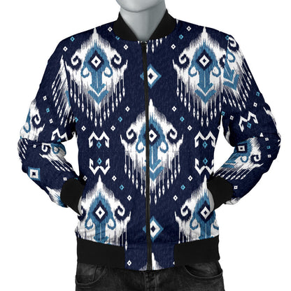 Ethnic Ornament Print Pattern Men Bomber Jacket
