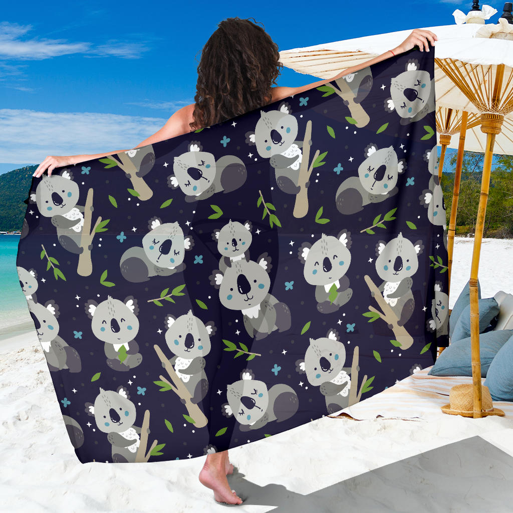 Koala Pattern Print Design 04 Sarong Pareo Wrap