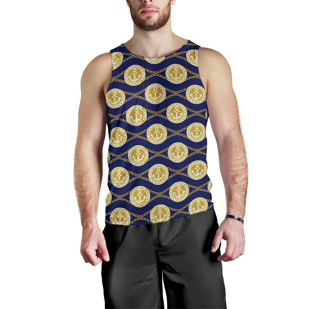Anchor Luxury Pattern Men Tank Top