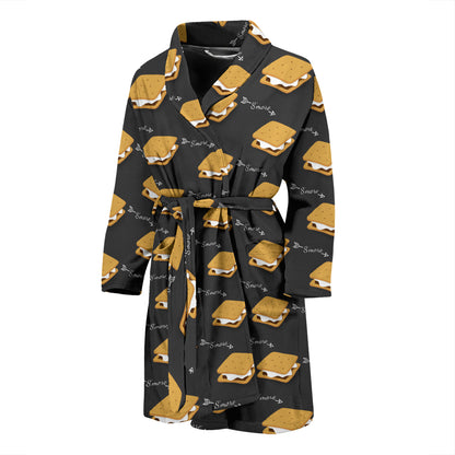 S_Mores Print Design LKS301 Men Bathrobe