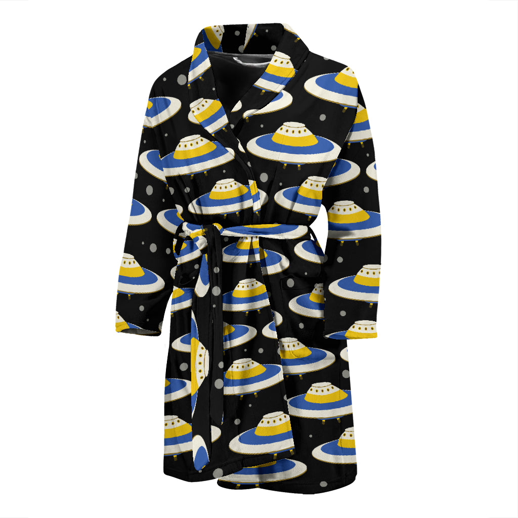 UFO Print Design LKS303 Men Bathrobe