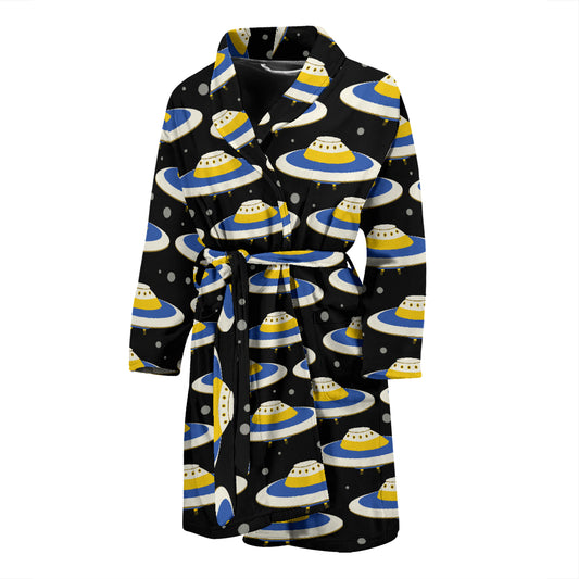UFO Print Design LKS303 Men Bathrobe