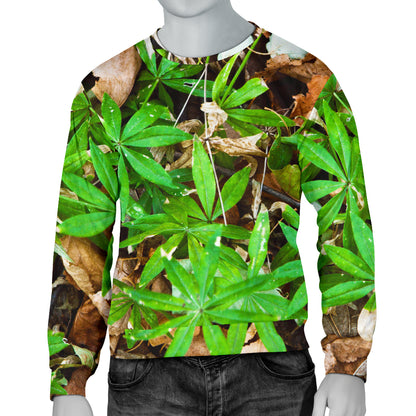 Camouflage Realistic Tree Fresh Print Men Long Sleeve Sweatshirt