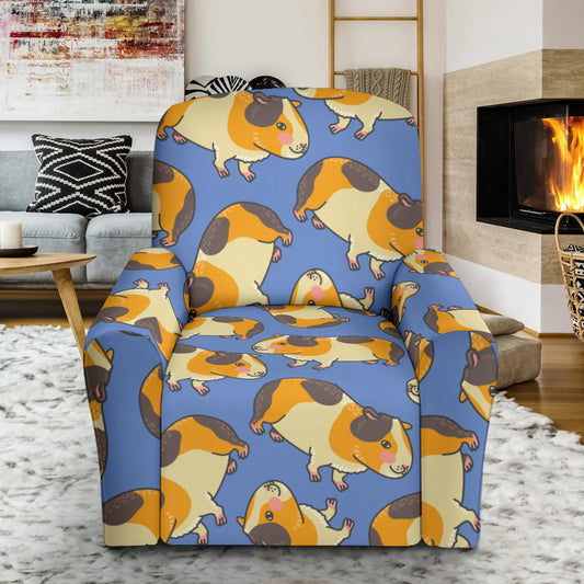 Guinea Pig Pattern Print Design 01 Recliner Slipcover with Pocket