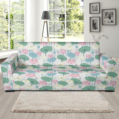 Water Lily Print Design LKS305 Sofa Slipcover