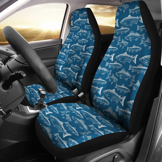 Salmon Fish Print Design LKS301 Car Seat Covers