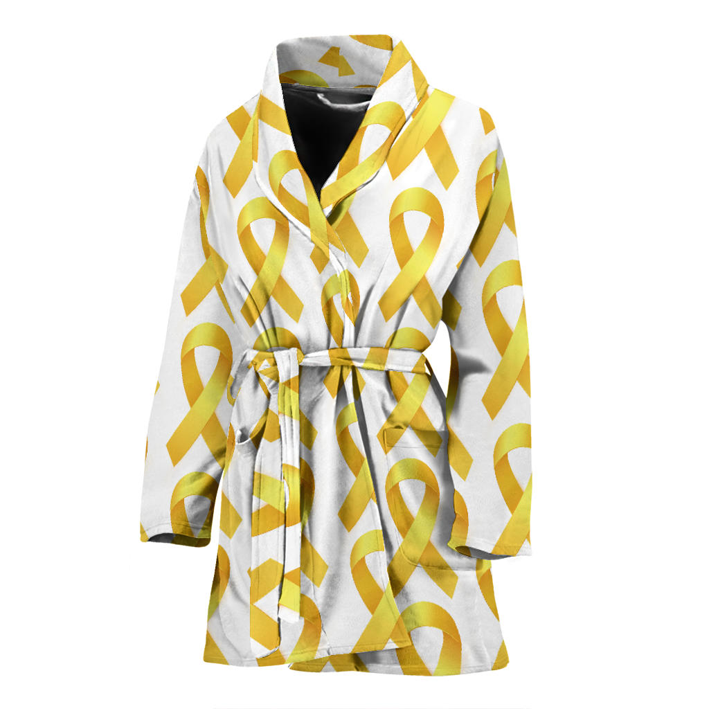 Bone cancer Pattern Print Design 02 Women Bathrobe