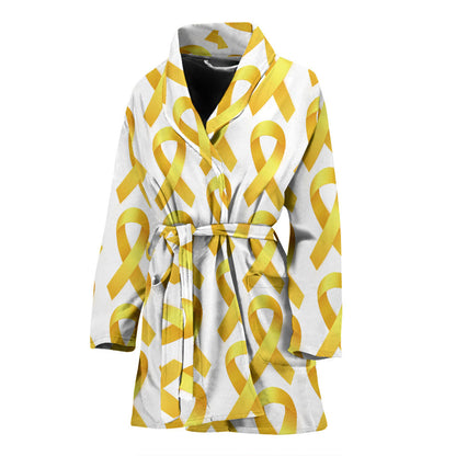 Bone cancer Pattern Print Design 02 Women Bathrobe