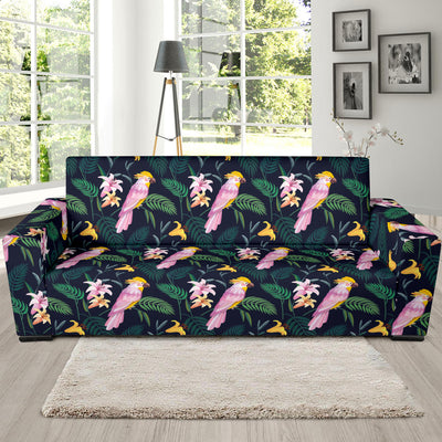 Cockatoo Pattern Print Design 03 Sofa Slipcover