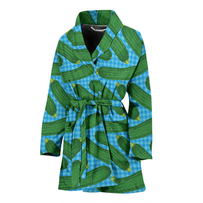 Zucchini Print Design LKS301 Women Bathrobe