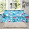 Nurse Pattern Print Design A03 Sofa Slipcover