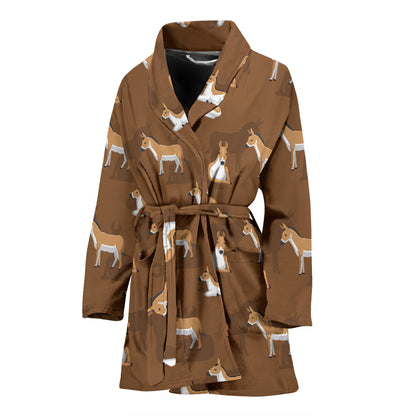 Donkey Print Design LKS401 Women Bathrobe