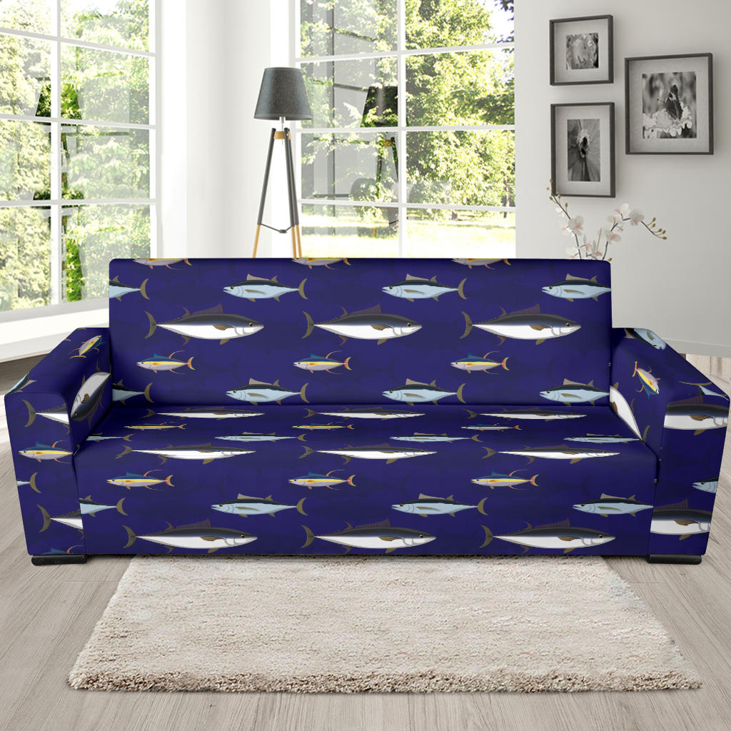 Tuna Fish Print Design LKS304 Sofa Slipcover