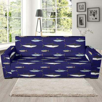 Tuna Fish Print Design LKS304 Sofa Slipcover