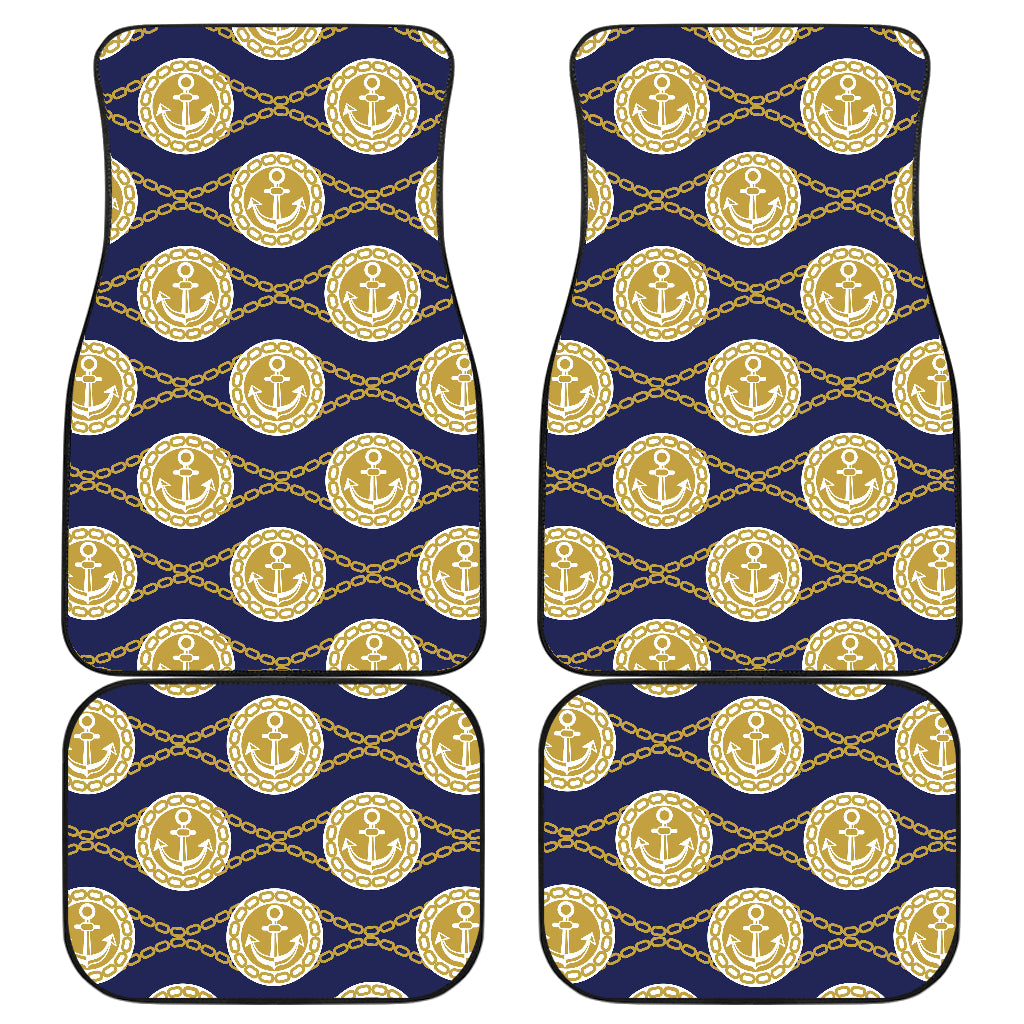 Anchor Luxury Pattern Car Floor Mats Front Back