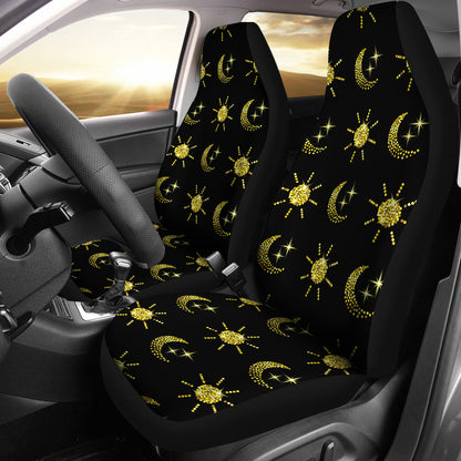 Sun Moon Print Design LKS304 Car Seat Covers