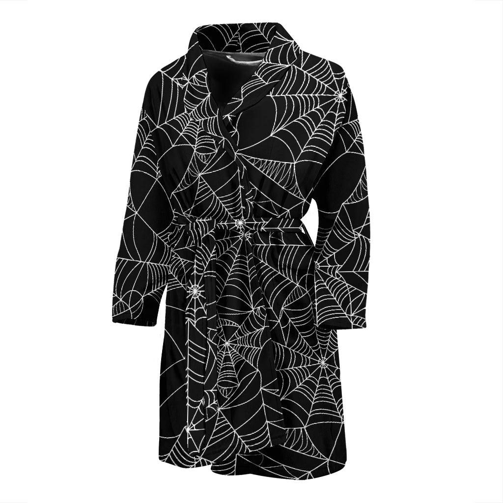 Spider Web Print Design LKS301 Men Bathrobe