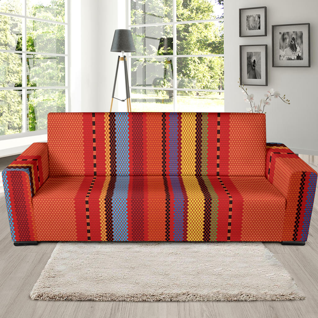 Mexican Pattern Print Design 05 Sofa Slipcover