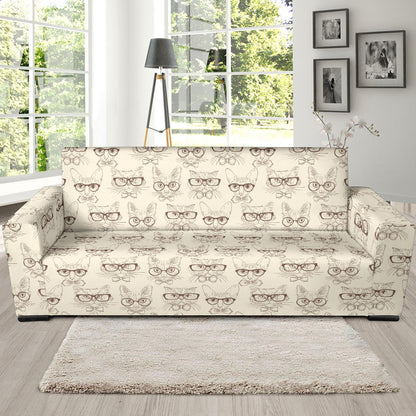 Cat Pattern Print Design 02 Sofa Slipcover