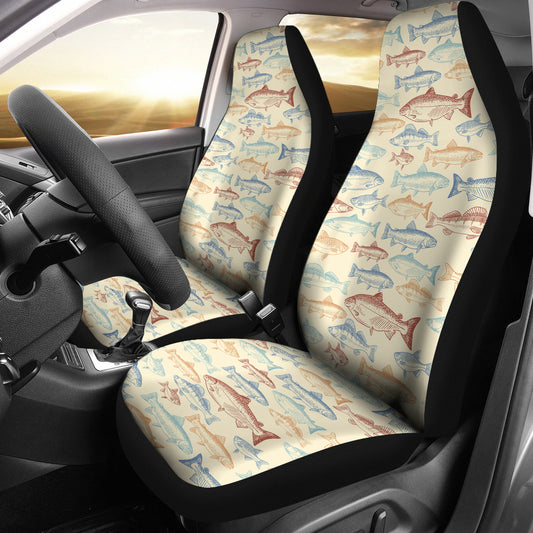 Salmon Fish Print Design LKS302 Car Seat Covers