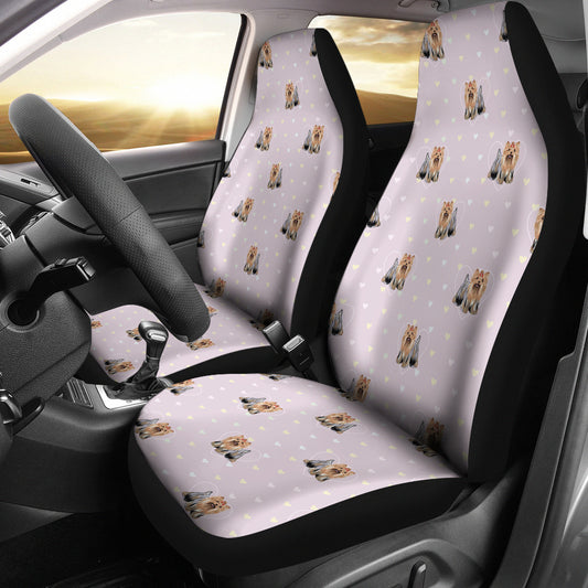 Yorkshire Terriers Print Design LKS302 Car Seat Covers