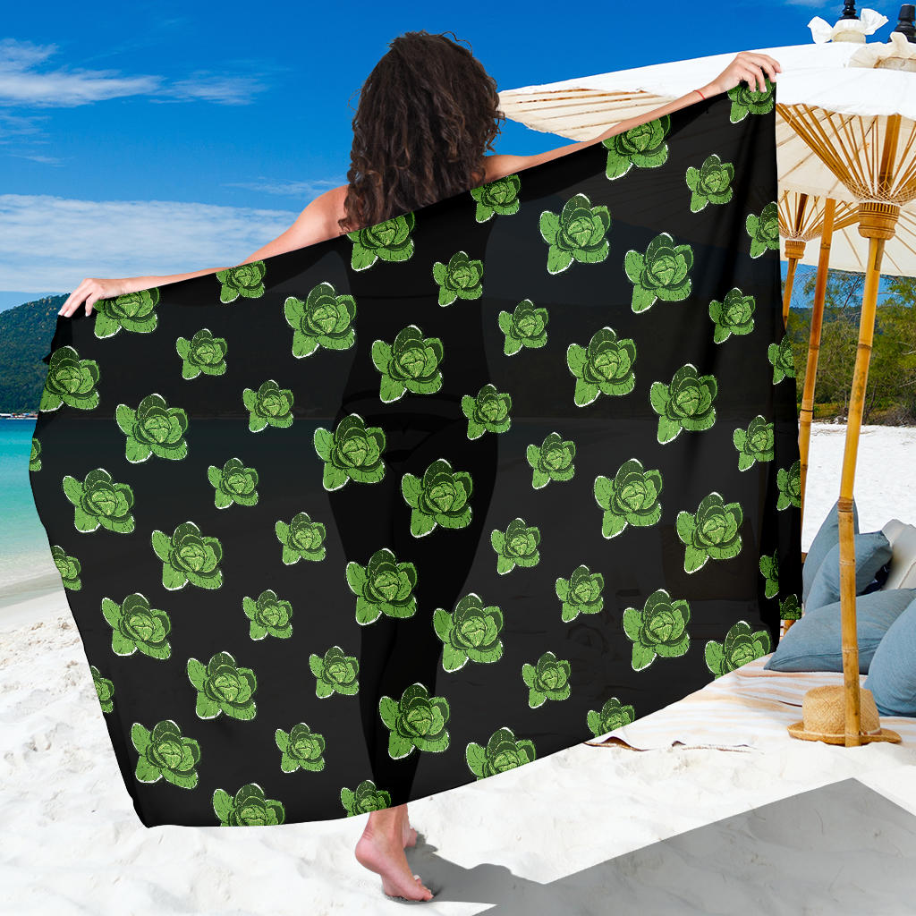 Cabbage Pattern Print Design 03 Sarong Pareo Wrap