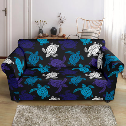 Sea Turtle Print Design LKS306 Loveseat Couch Slipcover