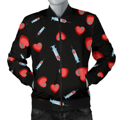Phlebotomist Medical Concept Men Bomber Jacket