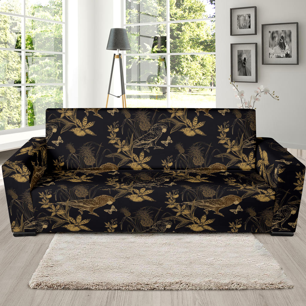 Parakeet Pattern Print Design A05 Sofa Slipcover