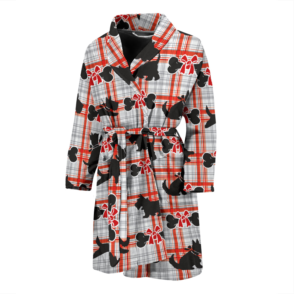 Scottish Terriers Print Design LKS3014 Men Bathrobe