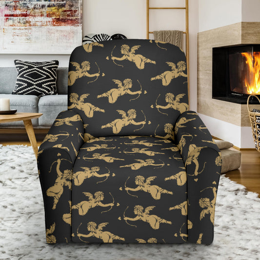 Cupid Pattern Print Design 02 Recliner Slipcover with Pocket