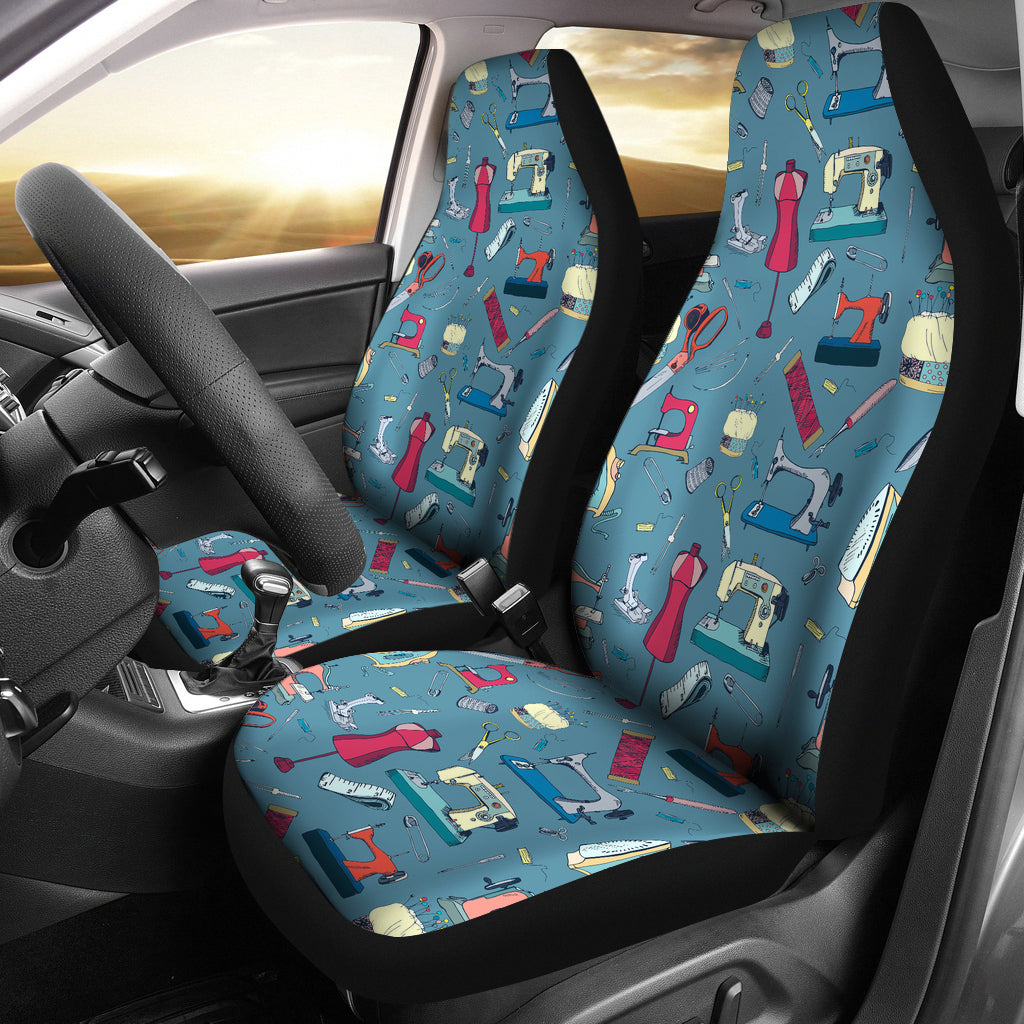 Sewing Equipment Print Design LKS301 Car Seat Covers