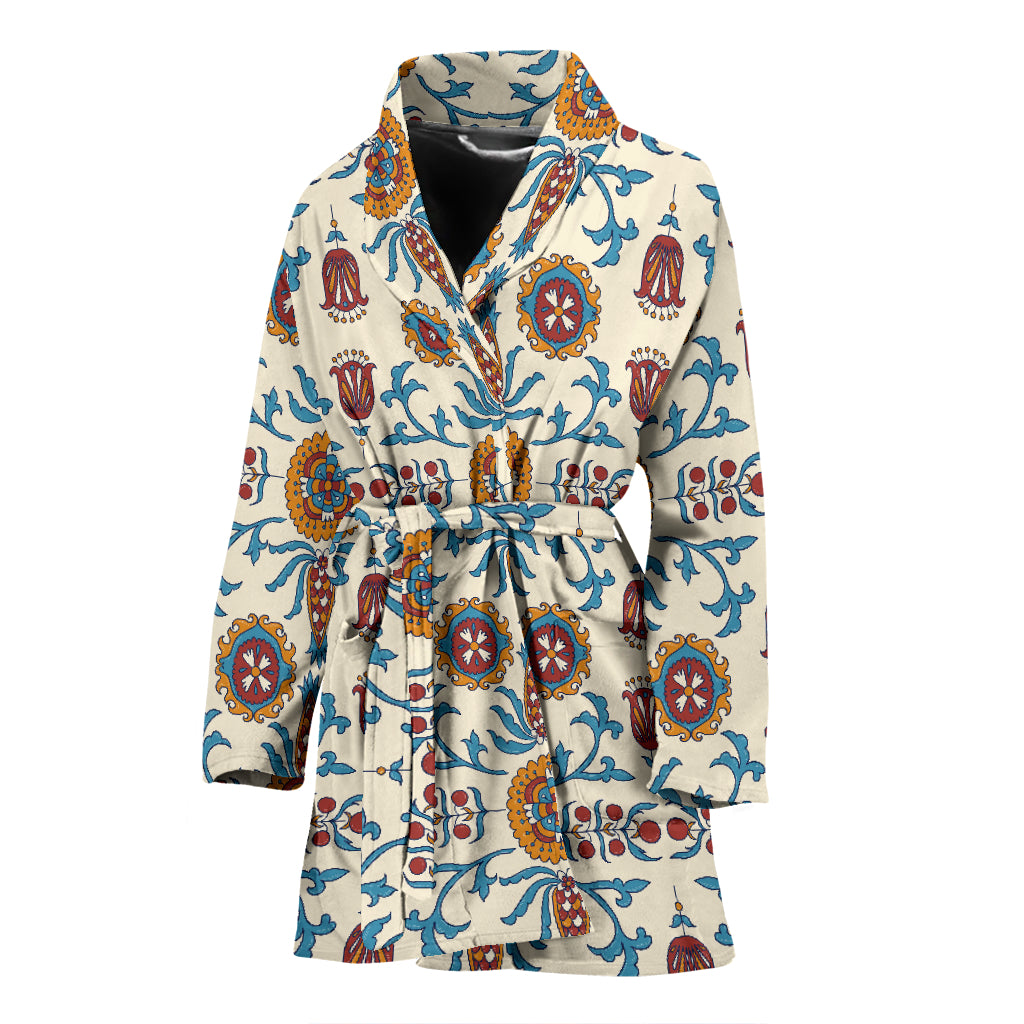 Suzani Print Design LKS301 Women Bathrobe