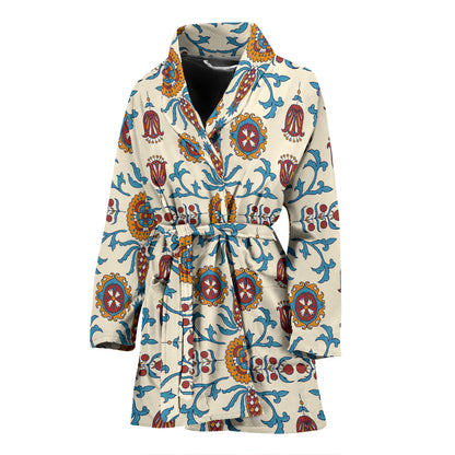 Suzani Print Design LKS301 Women Bathrobe