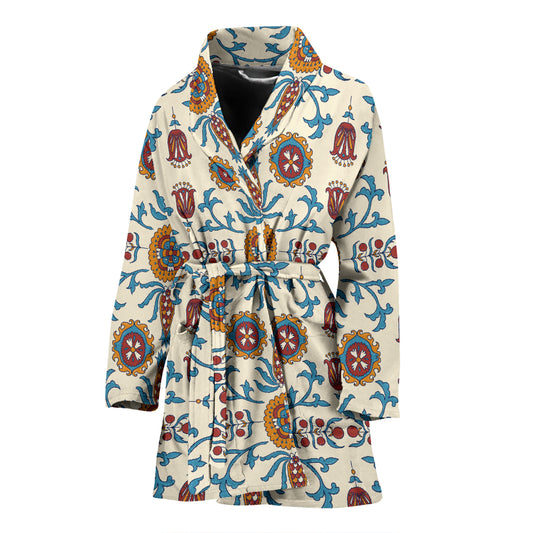 Suzani Print Design LKS301 Women Bathrobe