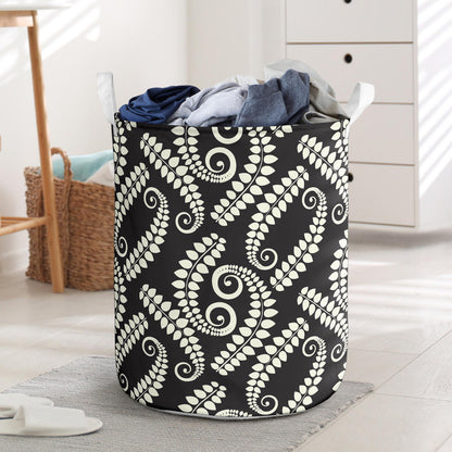Fern Leave Print Pattern Laundry Basket